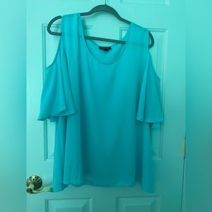 Aqua blue blouse